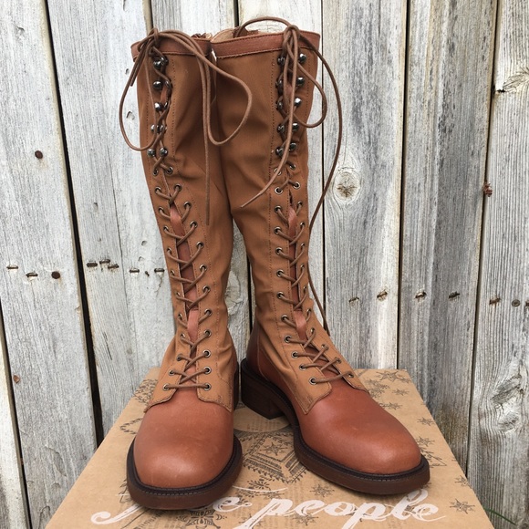 NWT Free People Trickum Boot Leather Whiskey Tan 37 - Picture 13 of 16